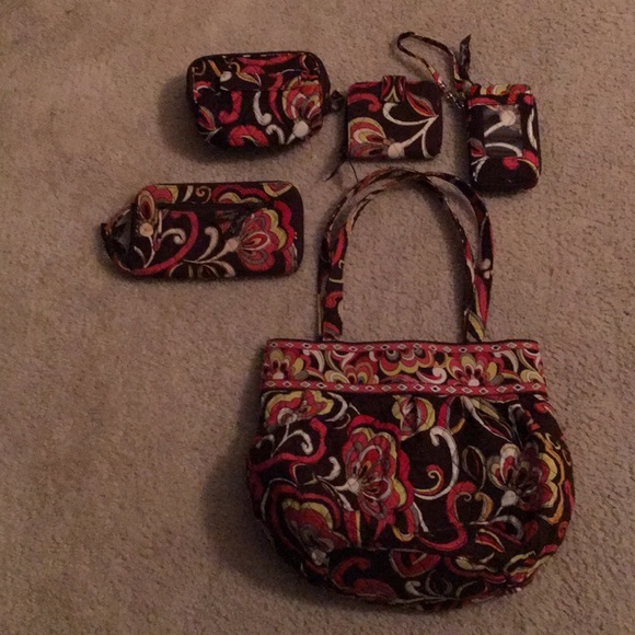 Vera Bradley Puccini 5 piece Purse Set - Picture 1 of 6